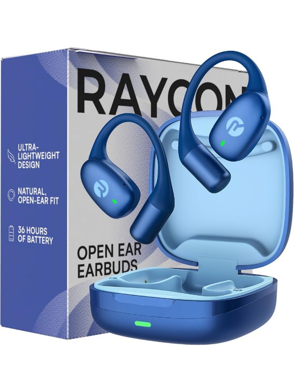 Open Ear Wireless Bluetooth Earbuds – Sweat & Water-Resistant